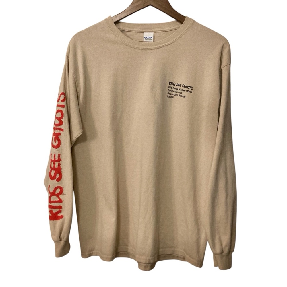 Kanye West Kid Cudi Yeezy Kids See Ghosts 2018 Tour L/S Shirt